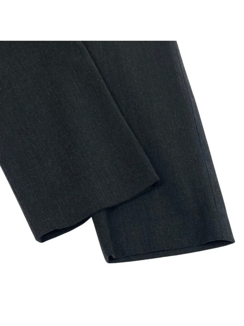 Chanel CC Logo Button Trousers Pants Gray 38